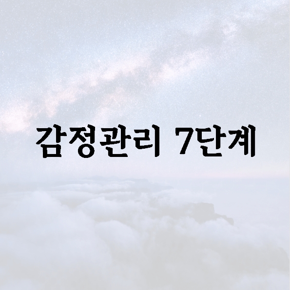 감정관리 7단계