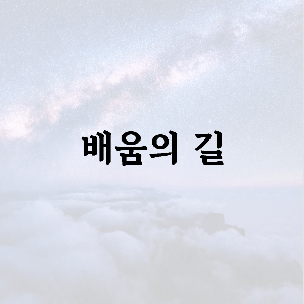배움의 길