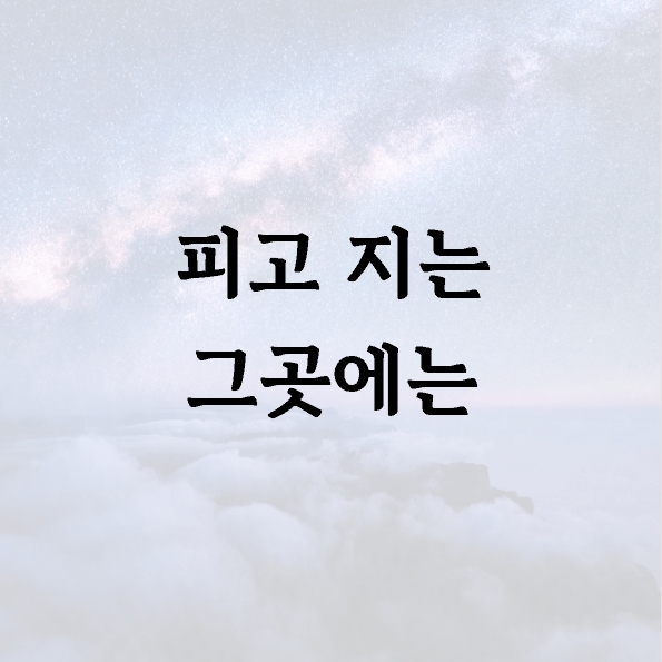 피고 지는 그곳에는